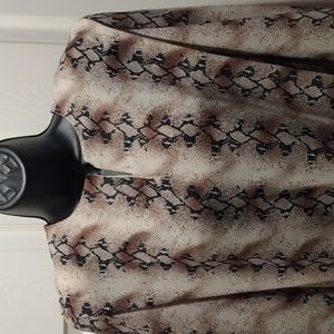 VTG reptile print blouse sz.10